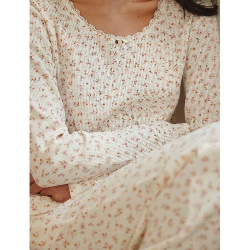 Papinelle Claire Soft Cotton Waffle Pj Set image number 2
